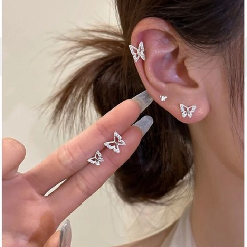 Elevate your style with Butterfly Earrings - delicate, graceful designs that flutter with elegance. From studs to dangles.