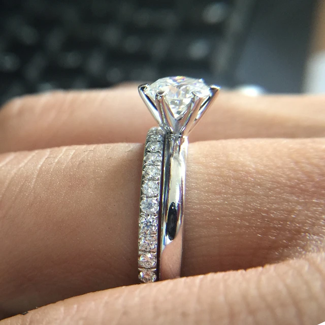 white gold diamond ring