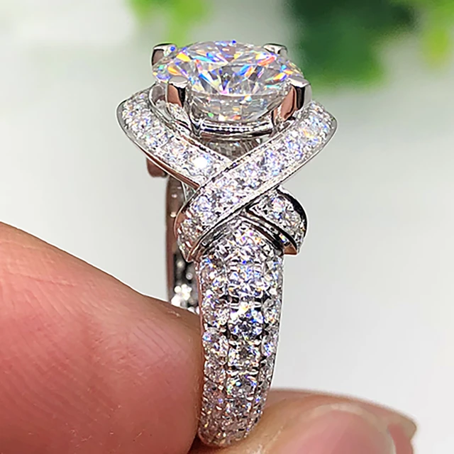 white gold diamond ring