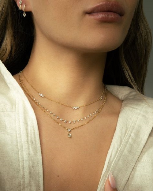 Diamond Accented Moissanite Necklaces