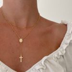 Wearing a rosary as a necklace