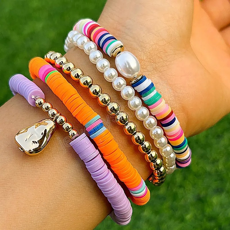 clay bead bracelets