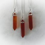 carnelian crystal necklace