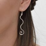 silver earrings