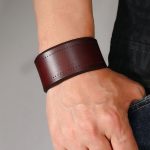 stylish leather bracelet