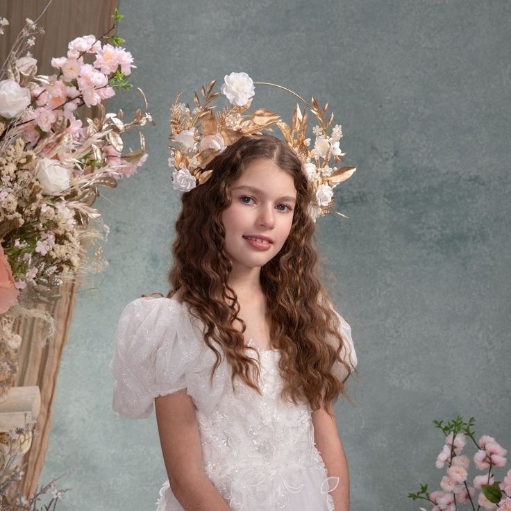 first communion headpiece