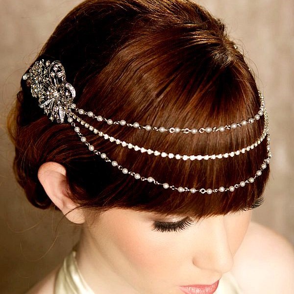 beaded tiara