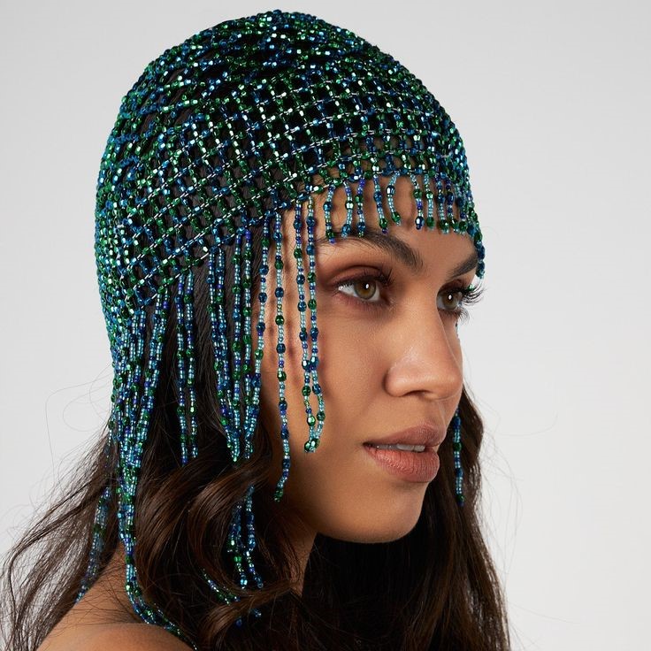 beaded headdress