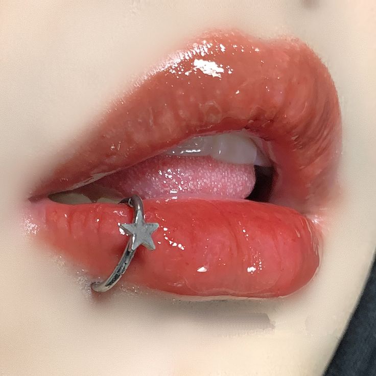 lip piercing