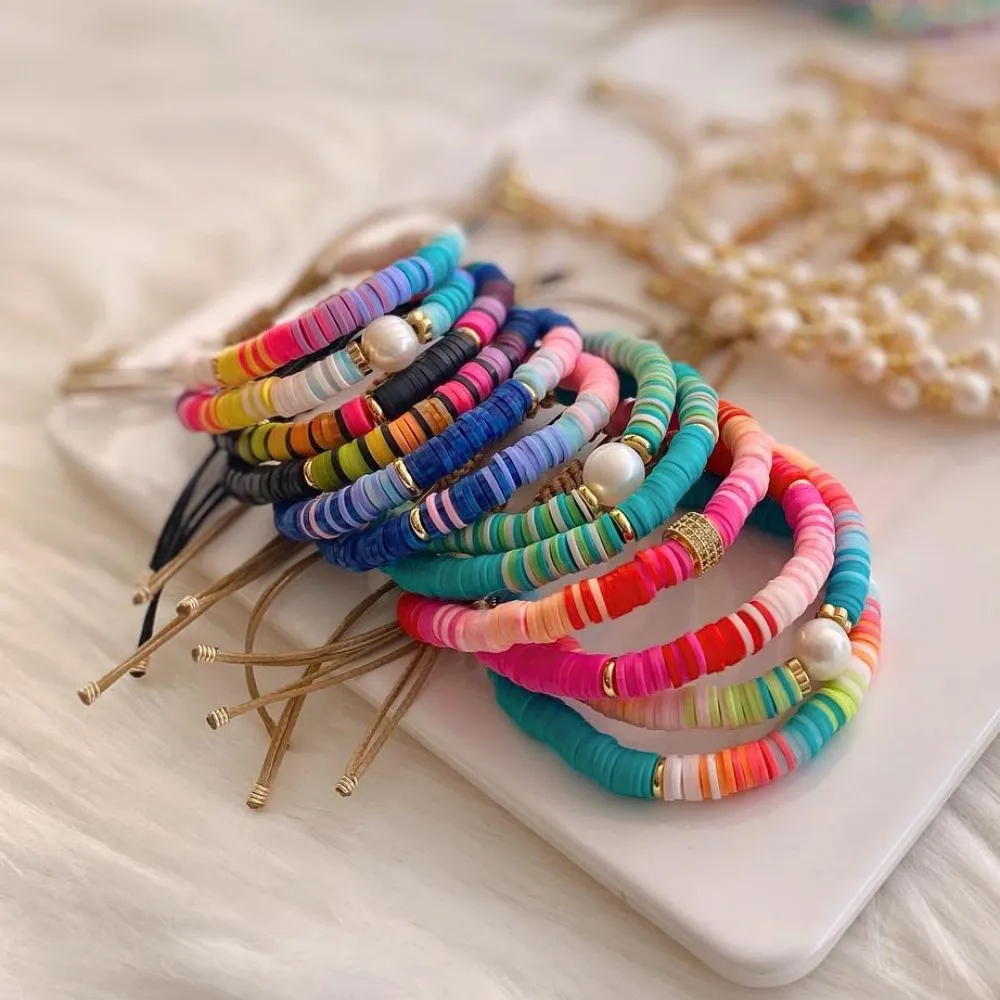 clay bead bracelets