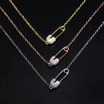 safety pin necklace