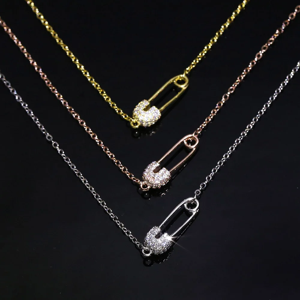 safety pin necklace