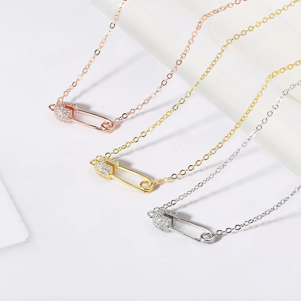 safety pin necklace