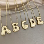 bubble letter necklaces