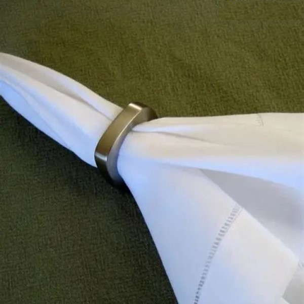 how to fold napkins with rings