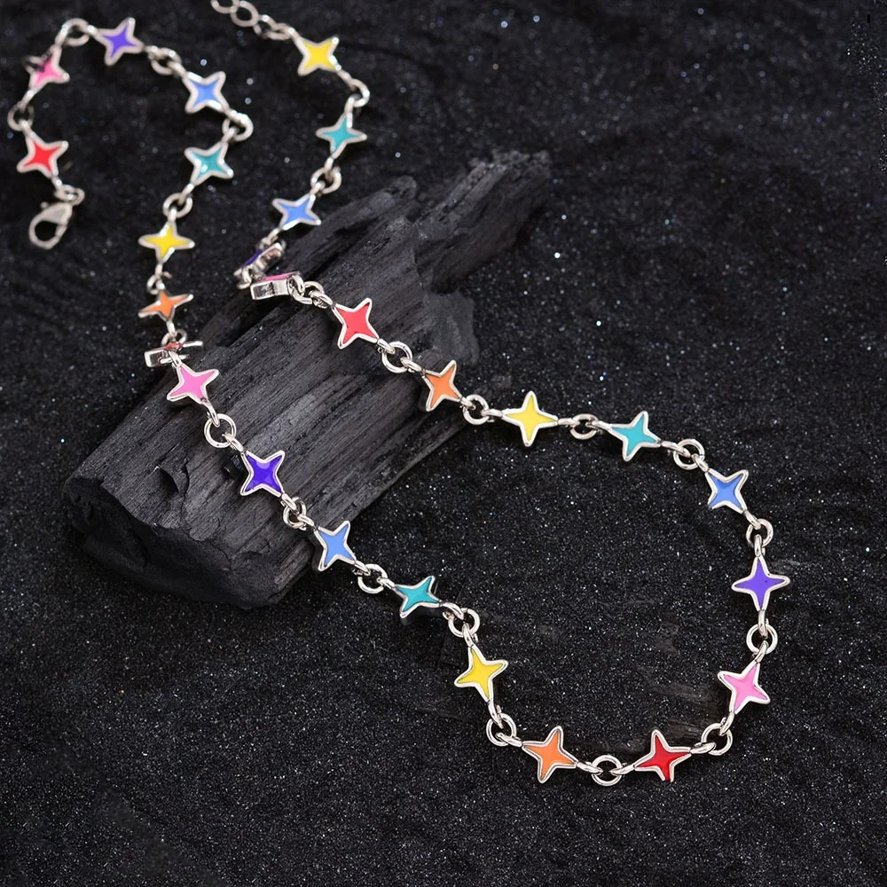 Short silver necklaces