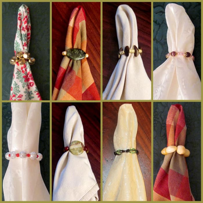 how to fold napkins with rings